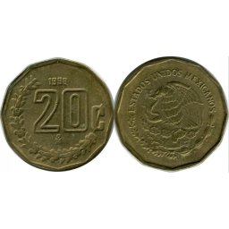 Mexic 1994 - 20 centavos, circulata