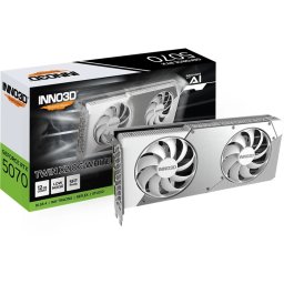 INNO3D N50702-12D7X-195064W TWIN X2 OC White GeForce RTX 5070 12GB GDDR7 DLSS4