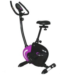 Bicicleta fitness magnetica M9239, volanta 9 kg, greutate maxima utilizator 120 kg, negru/mov