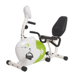 Bicicleta fitness eliptica, Recumbent, Alb, 123-139 x 69.5 x 101.5 cm