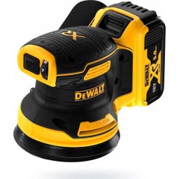 Slefuitor orbital cu excentric cu 2 acumulatori DCW210P2 125mm 18V Li-Ion 5.0Ah Galben