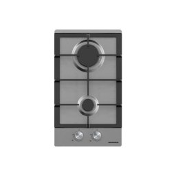 Plită incorporabilă HEINNER HBH-M302FIX, 2 arzătoare, gaz, inox, aprindere electrică, Silver