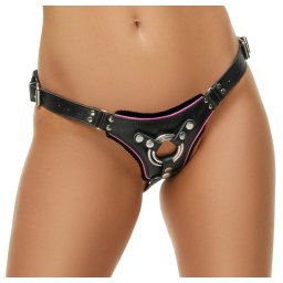 Slip Zado Leather Strap On Black