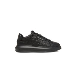 KARL LAGERFELD Sneakers Kapri Mens Monogram Rpt Lo KL52549T 00x-black lthr / mono