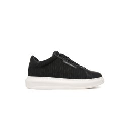 KARL LAGERFELD Sneakers Kapri Mens Woven Monogram Lo Lace KL52519J 800-black jacq textile