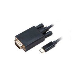 Cablu AKASA AK-CBCA17-18BK USB-C - VGA 1.8m Black