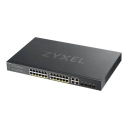 Switch PoE Gestionat Inteligent ZyXEL GS1920-24HPv2 24 Porturi Gigabit 4x Gigabit Combo (RJ45/SFP) PoE+ 375 W