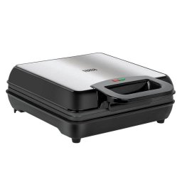Aparat pentru Waffle Teesa TSA3224 Invelis Antiaderent 1100W Negru/Argintiu