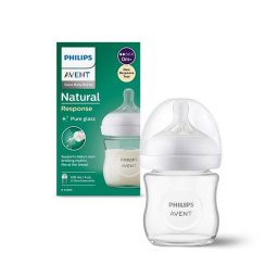 Biberon din Sticla Philips-Avent Natural Response SCY930/01 120ml cu Debit 2 0 luni