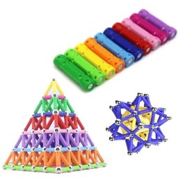 Set Constructie Magnetic 3D Procart 138 Piese Joc Educativ Varsta 6+