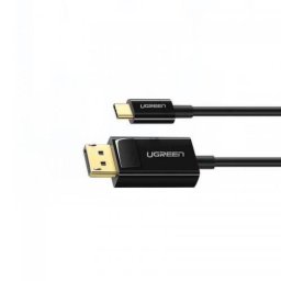 Cablu Video UGREEN MM139 USB Type-C (T) la DisplayPort (T) 1.5m Rezolutie Maxima 4K UHD (3840 x 2160) la 60Hz Negru