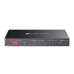 Switch TP-Link Omada DS110GMP fara Management 9 Porturi Gigabit RJ45 + 1 Gigabit Combo SFP/RJ45 Port (8 Porturi POE+ Guget Total 123W) Carcasa Metalica Negru