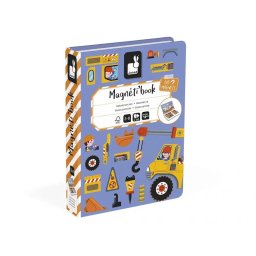 Joc Educativ Janod Santierul de Constructii 50 Piese Magnetice Varsta 3 Ani+ Multicolor