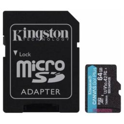 Card Kingston Canvas Select Plus Android A2 64Gb Clasa 10 / UHS-1 U3 Cu Adaptor