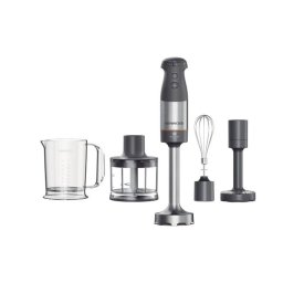 Blender de Mana Kenwood Triblade XL+ HBM60.307GY 1000W Pahar Gradat 0.7L Tocator 0.5L Accesoriu Piure Tel Viteza Variabila Gri/Argintiu