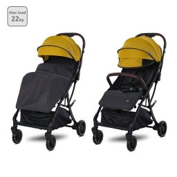 Carucior Sport Lorelli Autofold de la 0 Luni pana la 4 Ani Maxim 22kg Protectie UV Minori Lemon Curry