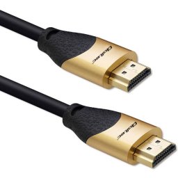 Cablu Qoltec 50356 HDMI v2.1 Cable Ultra High Speed 8K 60Hz 28AWG GOLD 3m Negru