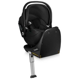 Scoica Auto Lionelo Moxie i-Size Baza Rotativa 360 cu Picior de Fixare 40-87CM Tetiera Reglabila Carcasa Ventilata Protectie Avansata R129 Negru