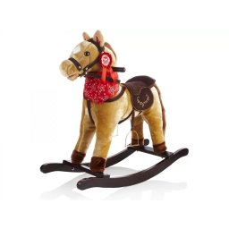 Calut Balansoar din Plus Free2Play 6120 cu Manere Sunete Specifice de Galop 3 Ani+ Maro