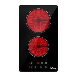 Plita Electrica Incorporabila IsEasy T2V-01M Ceramica 2 Zone de Gatit Negru
