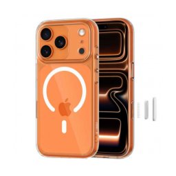 Husa MagSafe TECH-PROTECT MagPeak pentru Apple iPhone 17 Pro Max Transparenta