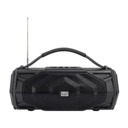 Boxa Portabila Tracer Explorer TWS BT 5.3 Radio FM Lanterna LED Incorporata Baterie 1800mAh Alimentare Solara Putere RMS 15W Negru