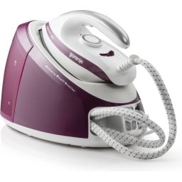 Statie de Calcat cu Abur Gorenje SGD2800WV Debit Jet Abur 500G/Min Rezervor Apa 1700ML Talpa Ceramica Putere 2800W Alb/Visiniu
