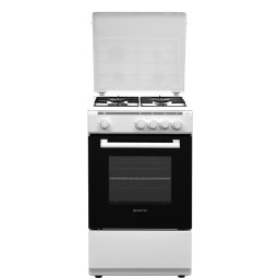 Aragaz pe Gaz Vortex VO1800 4 Arzatoare Cuptor 52L Latime 50CM Alb