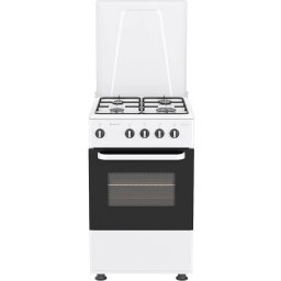 Aragaz pe Gaz Vortex VAG5050WH02K 4 Arzatoare Cuptor 50L Latime 50CM Alb