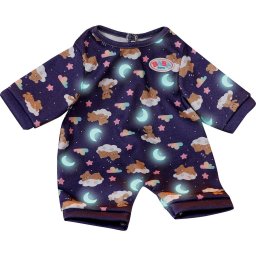 Pijama Zapf Creation Fosforescenta Pentru Ursuletul Teddy si Papusi BABY Born - Glow in the Dark 43Cm 3Ani+ Multicolor