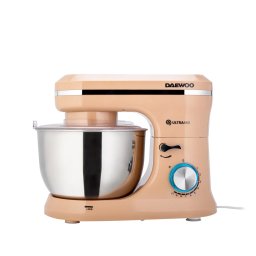 Mixer Cu Bol Daewoo DHM150R 1600 W 10 Viteze Plus Puls 4.5 L Bol Inox Tel Carlig Framantare Palete Amestecare Crem