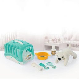 Catelus Cu Accesorii & Cusca Dolu Pastel