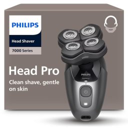 Aparat de ras Philips Aparat de ras pentru cap PHILIPS Head Pro HS7980/15, design ergonomic, sistem de colectare a parului, delicat cu pielea, autonomie 90 min, senzor PowerAdapt, cap 360 Flex