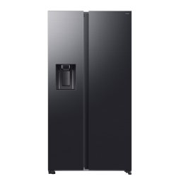 Combina Frigorifica Samsung Side By Side RS70F65KEFEO 640l SmartThings AI Energy Full No Frost Mono Metal Cooling Dozator de Apa/Gheata Compresor Digital Inverter Clasa E H 178.4cm Inox Negru