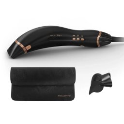 Uscator De Par Rowenta Ultimate Experience Air Motion CF8C20E0 1300W 3 Trepte Concentrator 5 Mm Functie Jet De Aer Rece Generator De Ioni Husa De Depozitare Design Compact Pieptene Inclus Negru & Roz
