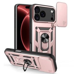 Husa Techsuit pentru Apple iPhone 18 Pro Max / 17 Pro Max Roz Aurie