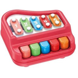 Jucarie Interactiva Cu Xilofon Si Activitati Mappy Piano Bus Rosu