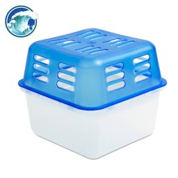 Dezumidificator Generic cu Rezerve 2x350g Miros Ocean Absorbtie Umiditate Anti Mucegai Albastru