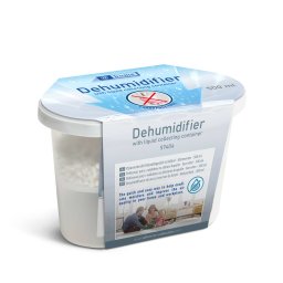 Dezumidificator Generic cu Rezervor 500ml Absorbtie Umiditate Anti Mucegai si Condens fara Parfum Alb