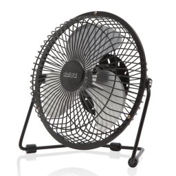 Mini Ventilator Delight USB Birou 5V Compact Reglabil Silentios Metalic 18cm Negru
