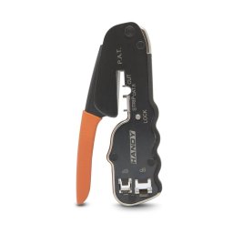 Cleste pentru Sertizare Handy Profesional RJ45 RJ11 RJ12 cu Taiere si Dezizolare Cablu Multifunctional Negru