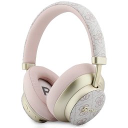 Casti Wireless Guess 4G Gold Script Metal A2DP Roz