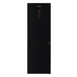 Combina Frigorifica Heinner HCNF-HM400DINVGBKE 400L Clasa E No Frost Compresor Dual Inverter Extraspace Display LED Touch Control Electronic Functie Vacanta H 186cm Negru