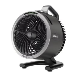 Ventilator Shark FlexBreeze HydroGo FA050EU, 36 W, 5 viteze + 2 moduri, înclinare reglabilă până la 45 de grade, autonomie de 12 ore, IPX5, negru/argintiu