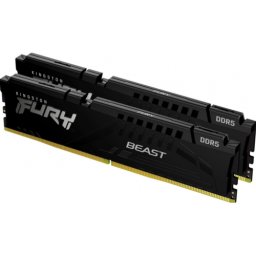 Kit Memorie RAM Kingston Fury Beast Black Intel XMP 3.0/AMD EXPO KF564C32BBEK2-32, 32GB, DDR5-6400MHz, CL32, Dual Channel