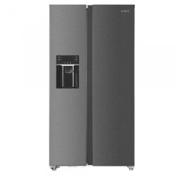 Aparate Frigorifice Side by side 513 L, Full No Frost, Afisaj LCD, Dozator apa si gheata, Clasa energetica E, Inox/laterale argintii