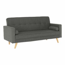 Canapea extensibilă, material gri, otisa