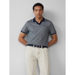 s.Oliver Tricou polo barbati bicolor cu buzunar la piept, Regular Fit, Bleumarin (SELECTATI MARIMEA: 3XL)