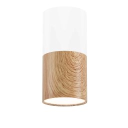 Plafoniera Candellux , 1xGU10, alb-lemn natur