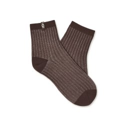 UGG Șosete Plora Shimmer Quarter 1180713 00K1 burnt cedar